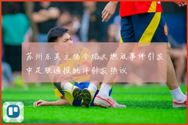 苏州东吴主场冷焰火燃放事件引发中足联通报批评引发热议